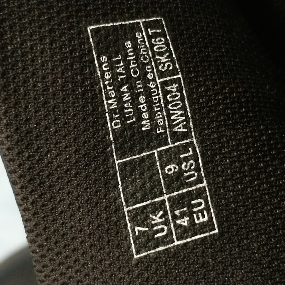 Dr. Martens Black Lace-Up Women's Boots - Picture 12 of 15